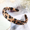 Serre tete velours leopard